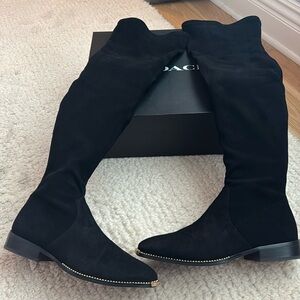 Coach Natalia Suede Boot Black